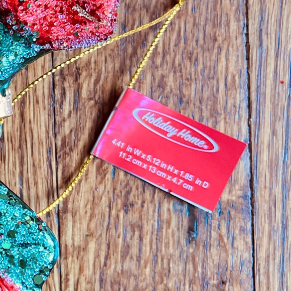 Poinsettia Vintage Style Ornament Holiday Home Classic Christmas Shiny Brite - Picture 6 of 6